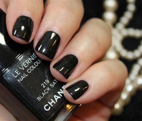 chanel black satin nail polish review|Chanel nails color chart.